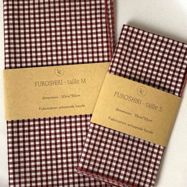 Emballage Cadeau Tissu - FUROSHIKI Vichy – Image 2